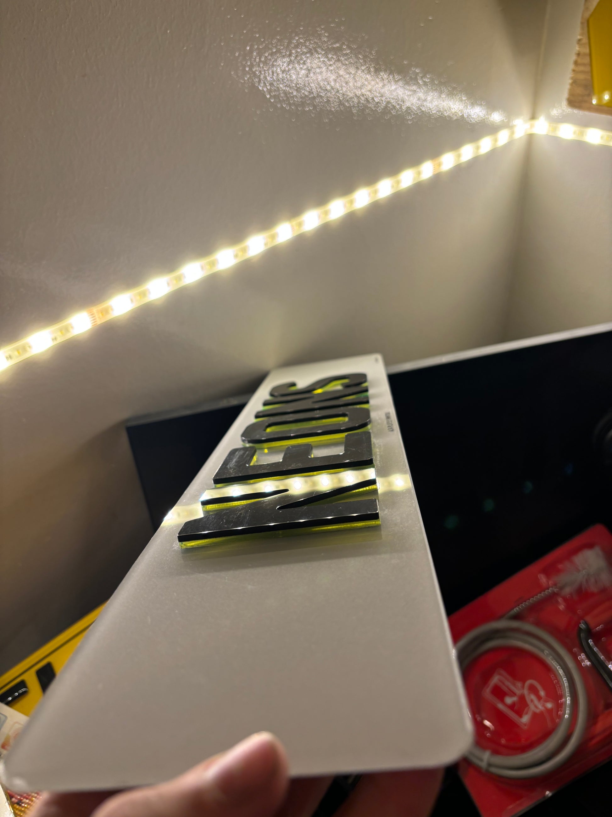 4D 6mm Green neon Plate set