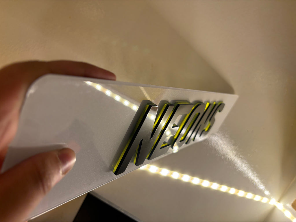4D 6mm Green neon Plate set