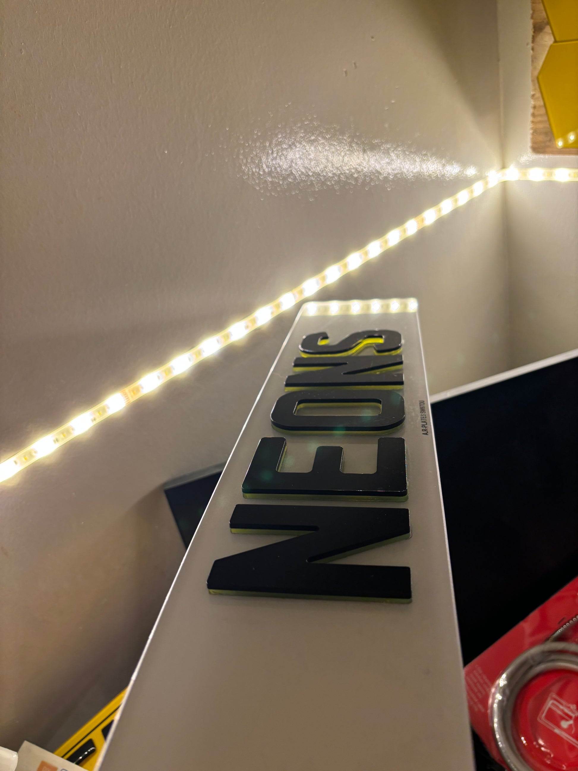 4D 6mm Green neon Plate set